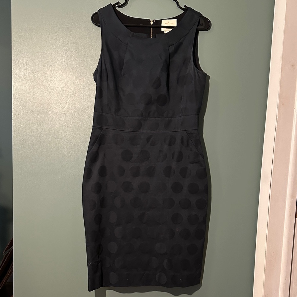 Kate Spade Navy Polka Dot Shift Dress